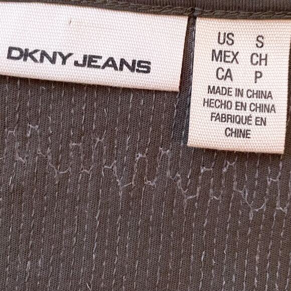 Y2K Camo Sequin DKNY Tank Top Sz S Metallic Brown Festival Disco Grunge Retro - Picture 9 of 10